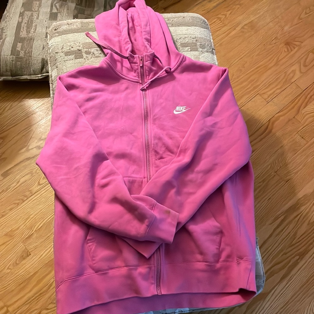 Nike pink zip up.
